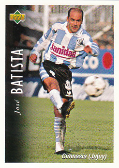 Jose Batista Gimnasia y Esgrima 1995 Upper Deck Futbol Argentina #123